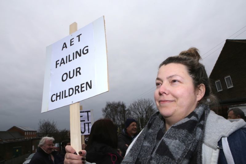 Main image for Protesting parents 'tired of children being let down'