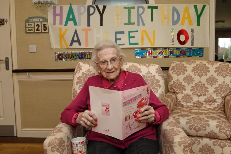 Main image for Kathleen’s memorable day as she turns 101...