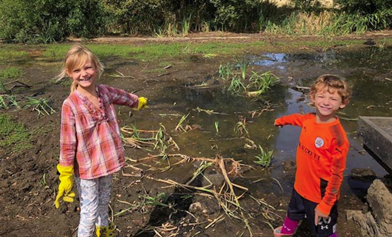 Main image for Siblings’ selfless pond action recognised