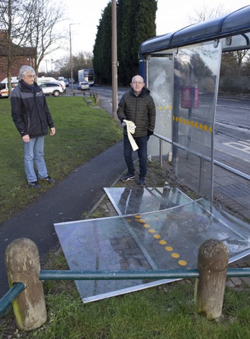 Main image for Bus shelter damage ‘unacceptable’
