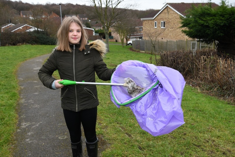 Main image for Young litter-picker tidies home village
