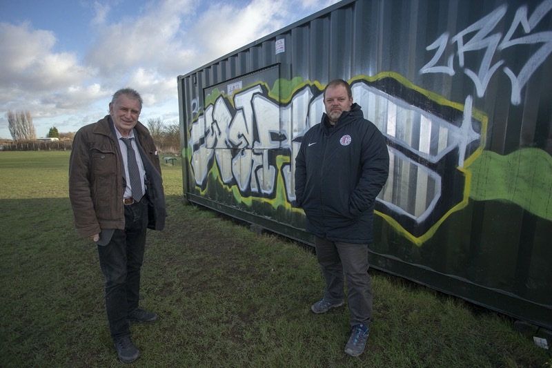 Main image for Graffiti artist asked to return to football ground