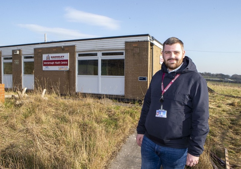 New Era: Coun Jake Lodge outside the disused youth centre is to get a complete makeover and re-open as a school. Picture Shaun Colborn PD091891