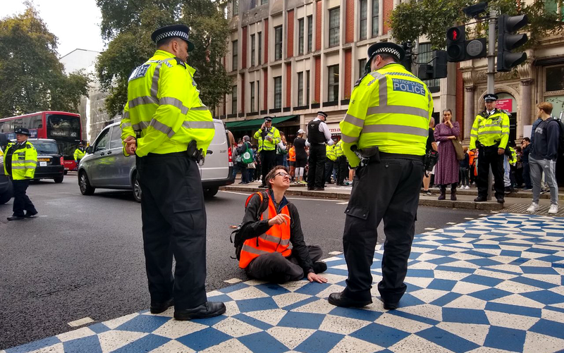 ARREST: David in London on Saturday.