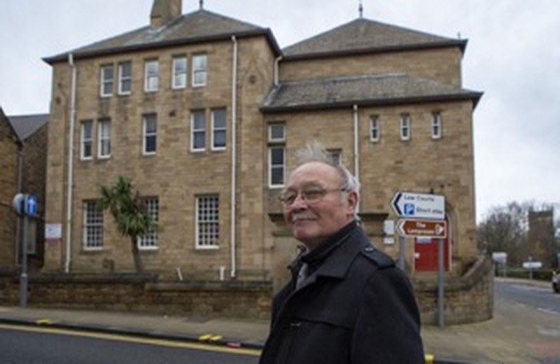 Sound of Music: Coun Robin Franklin outside Barnsley Youth Choir new home on westgate. Picture Shaun Colborn PD092711