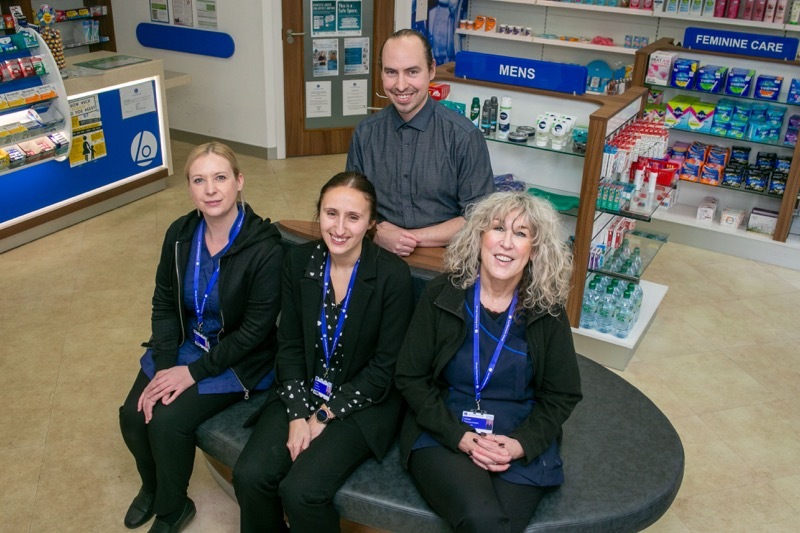 PHARMACY BOOST: Staff at Lo’s.