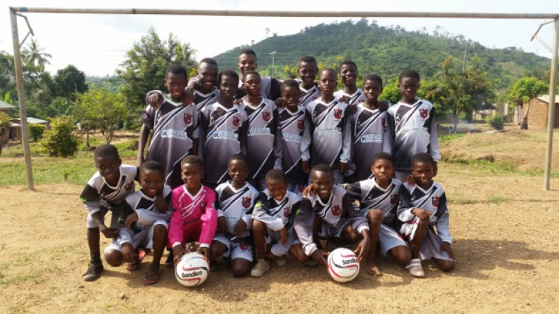 Main image for Football kit donated to Ghanian lads
