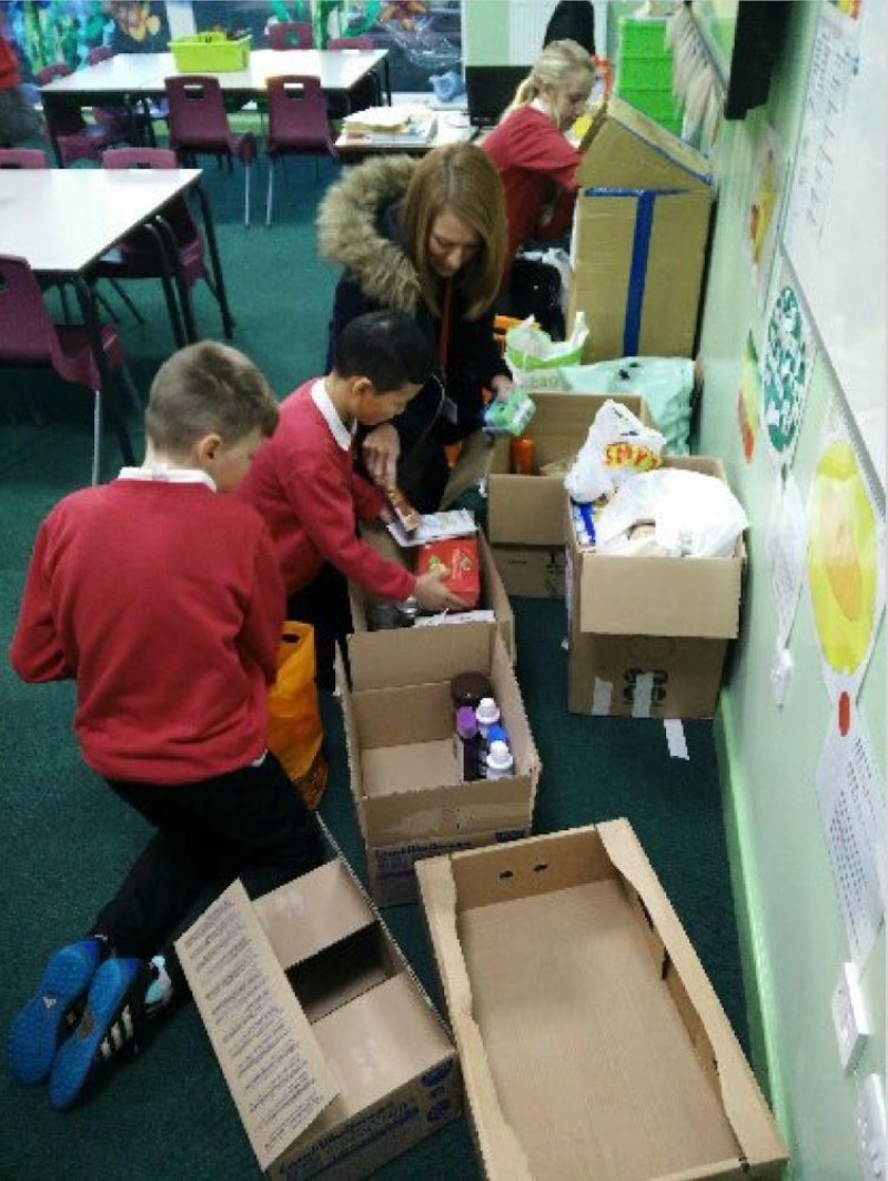Main image for School’s major haul for food bank