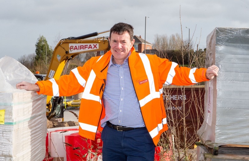 COMMUNITY CHAMPION: Edward Naylor, from Naylor Pipes who has made a donation towards the new youth hub, being built on land across from the Interchange. Picture Shaun Colborn PD092852