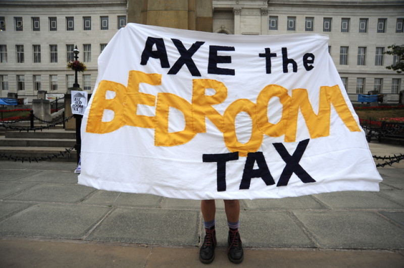 Main image for 'Bedroom Tax' protesters disrupt council meeting