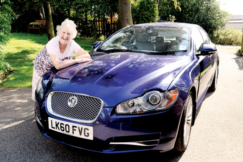 Main image for Kathleen passes driving test at 77
