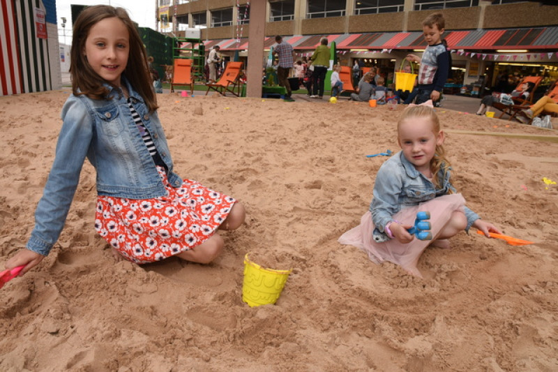 Main image for Barnsley town centre transformed into seaside