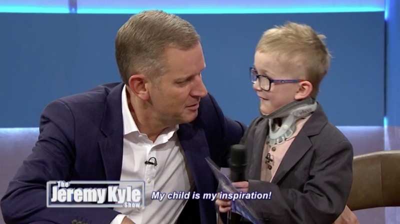 Main image for Alfie appears on Jeremy Kyle