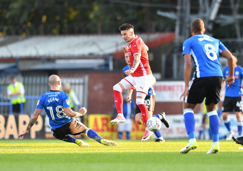 Main image for Ugbo double as Reds win at Rochdale