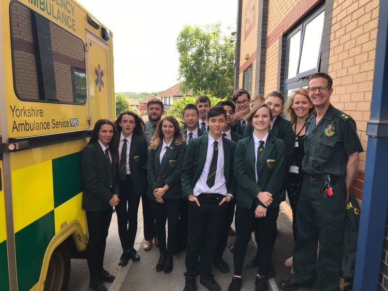 Main image for School takes part in ambulance day