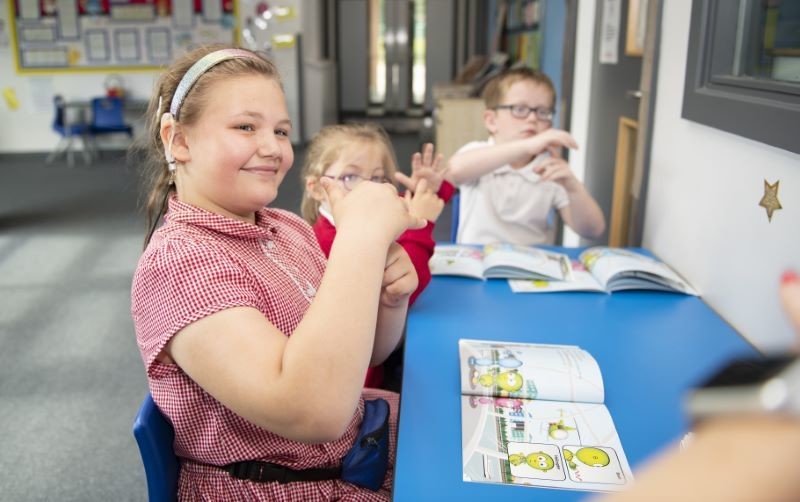 Main image for Primary school introduces sign language