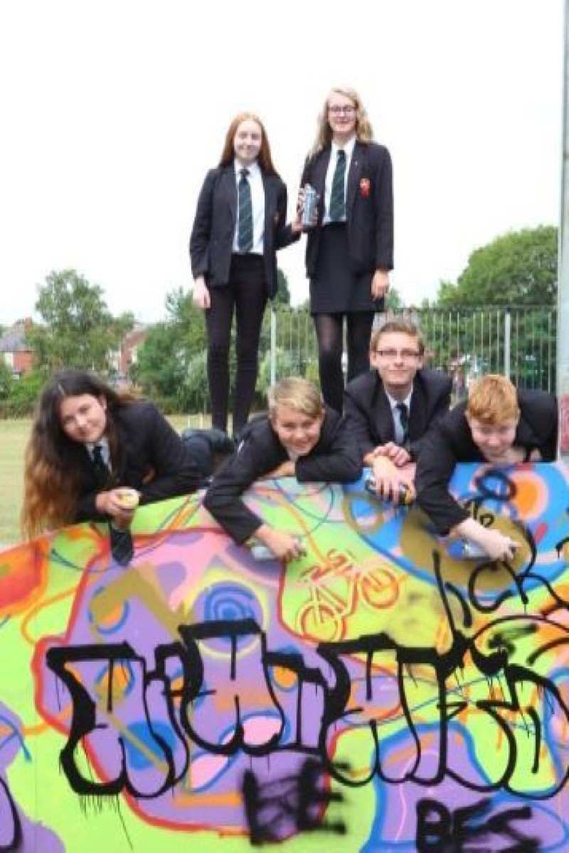 Main image for Teens take their fight to graffiti