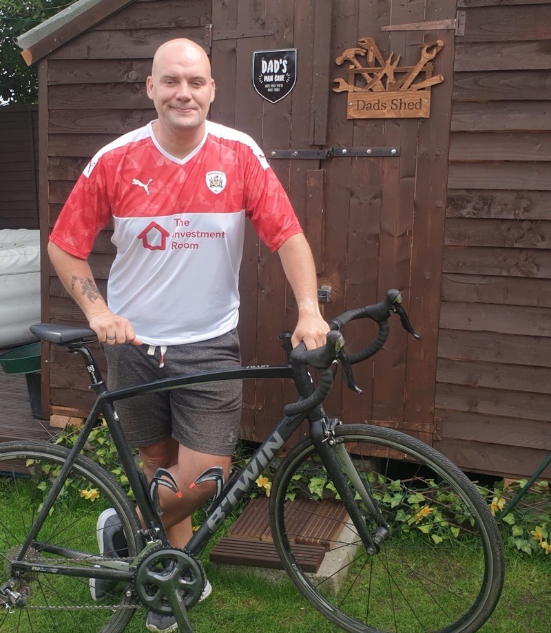 Main image for Visually impaired Barnsley fan set for charity bike ride