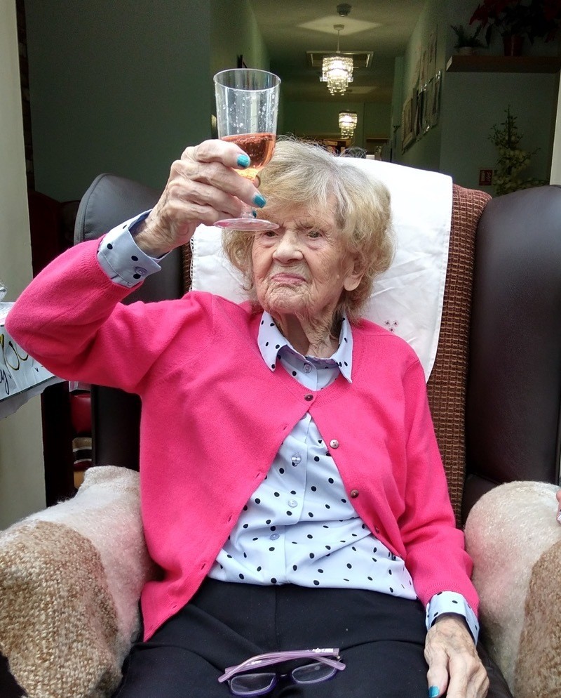 Main image for Centenarian Mary toasts birthday