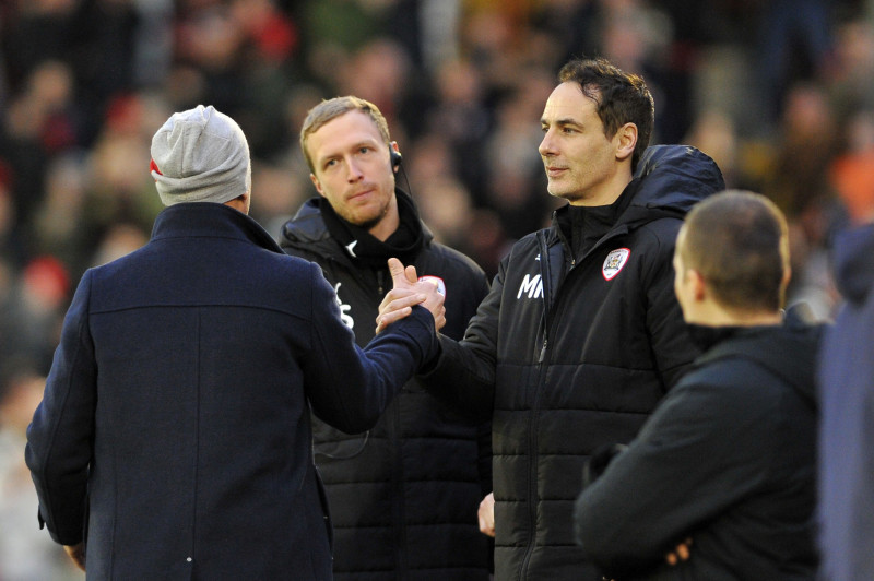 Main image for Coaches Senft and Rose leave Oakwell 