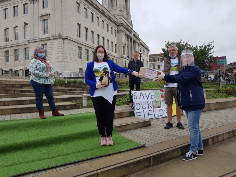 Main image for Silent protest held at town hall