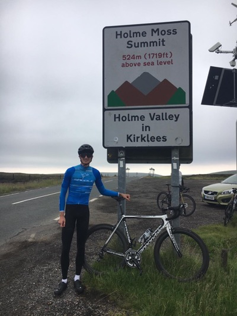 Main image for Cyclist climbs Everest equivalent for charity