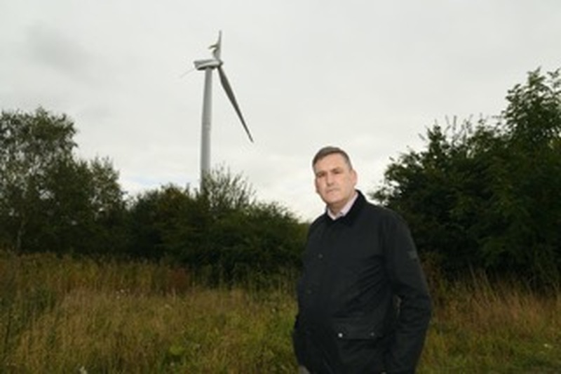 Main image for Damaged turbine to be repaired