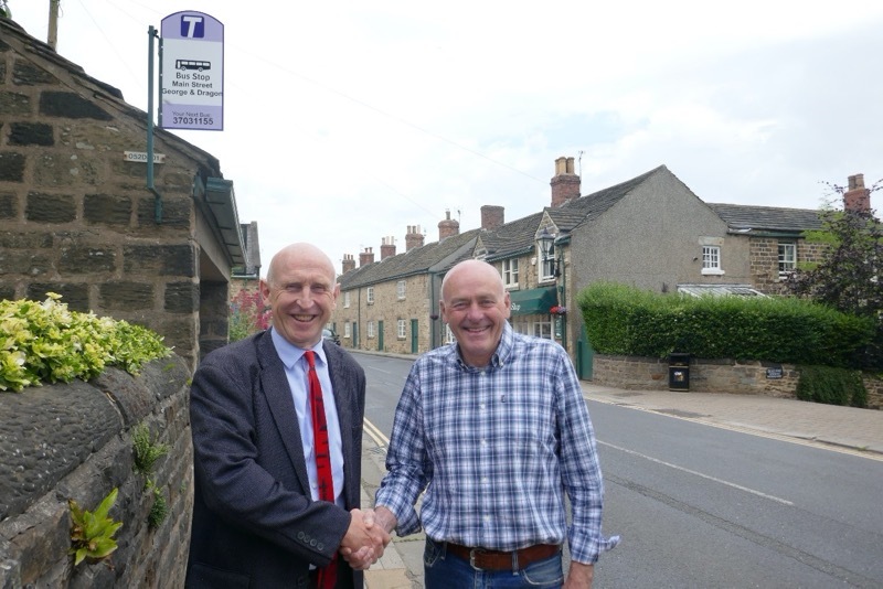 SUCCESS: MP John Healey with Councillor Brendan McNamara.