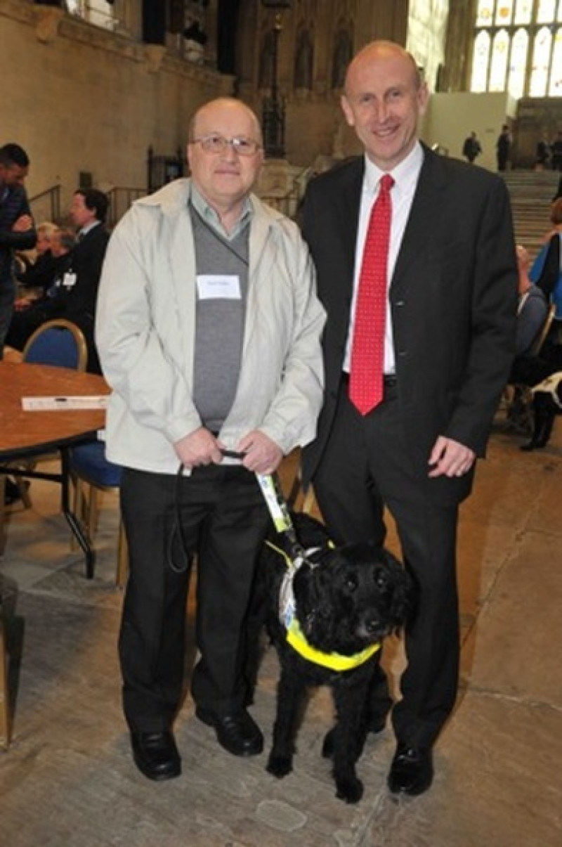 Main image for Guide dog owners visit Houses of Parliament
