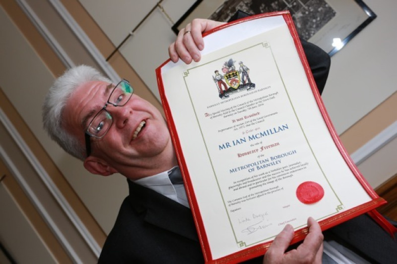 Main image for Freedom of the Borough given to best known Barnsley folk