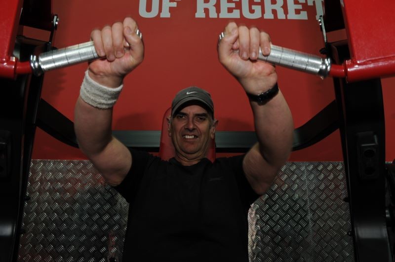 Main image for Deaf and blind Huw loses nine stone in the gym