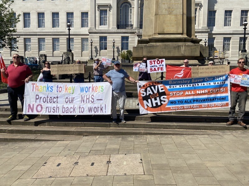 Main image for Protest held against Barnsley schools’ reopenings