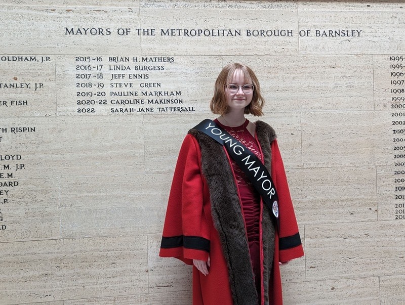 SWORN IN: The new Young Mayor of Barnsley Kaitlyn Walker.