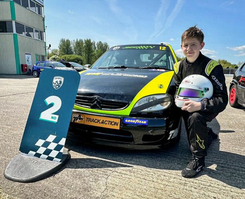 FOURTH PLACE: A Darton Academy pupil now sits fourth place in the Junior Saloon Car Championship.