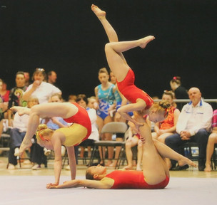 Main image for Gold for Chrystal in gymnastics competition