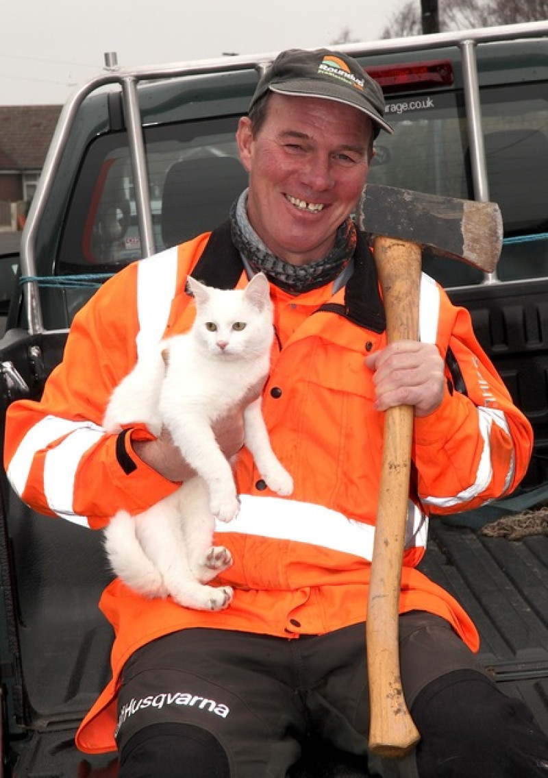 Main image for Derek hailed a hero after kitten rescue