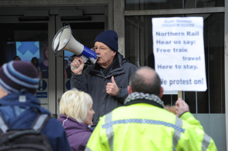 Main image for Campaigners for free rail travel continue fight