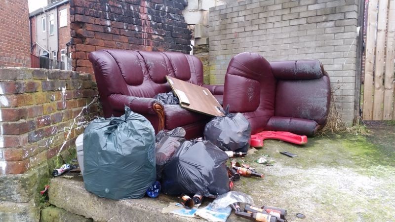 Main image for Fly-tippers hit street on edge of town centre