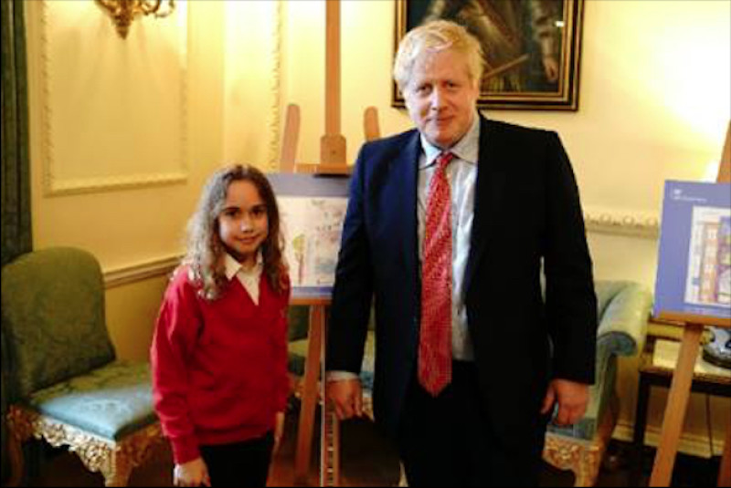 Main image for Youngster rubs shoulders with Boris