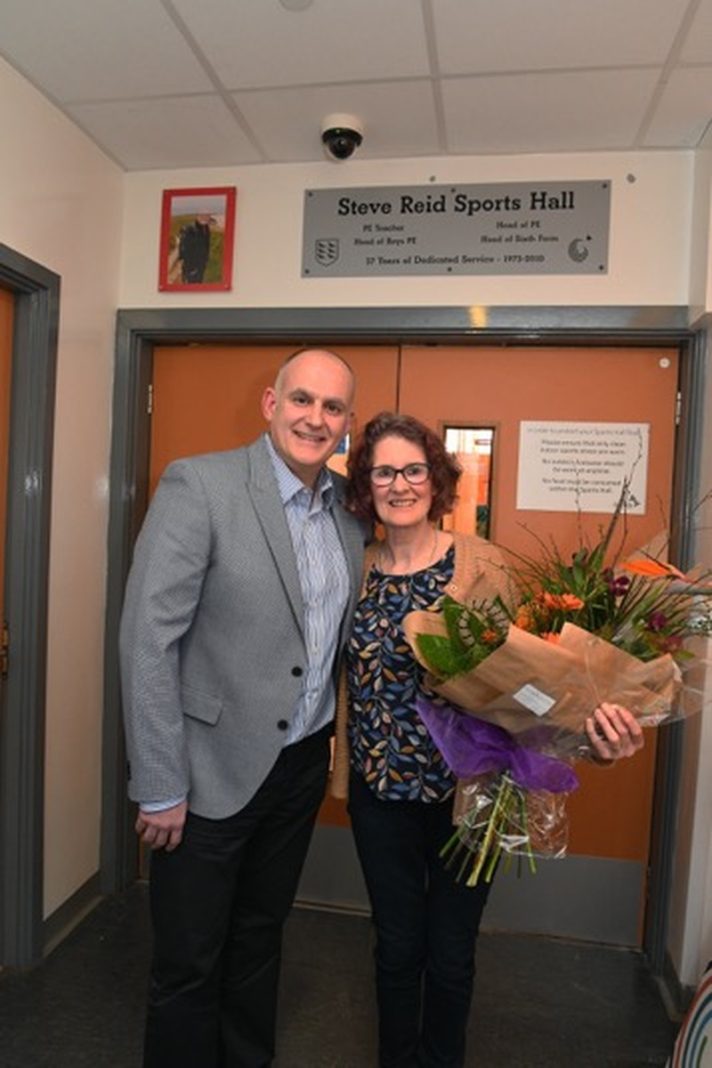 Main image for School’s new sports hall dedicated to late teacher