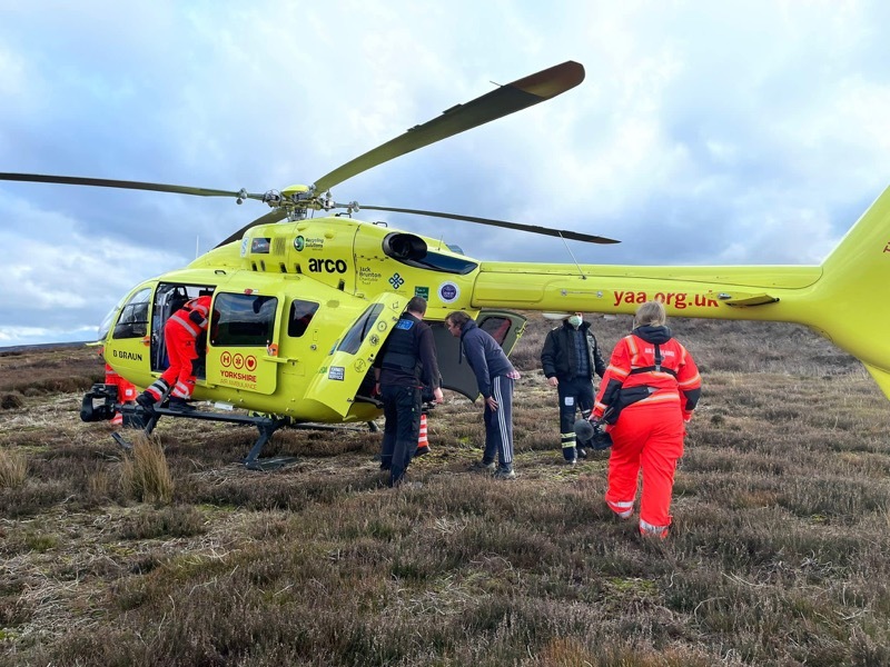 Main image for Injured cyclist rescued by team