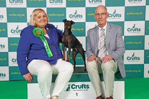 BEST OF BREED: Gillian and Clive Knight with Tara.