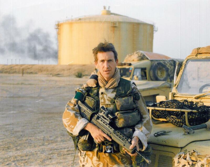 Captain Dan Jarvis, Adjutant 3 Para with the Battle Group securing key infrastructure in the Rumaila oil fields of Iraq.