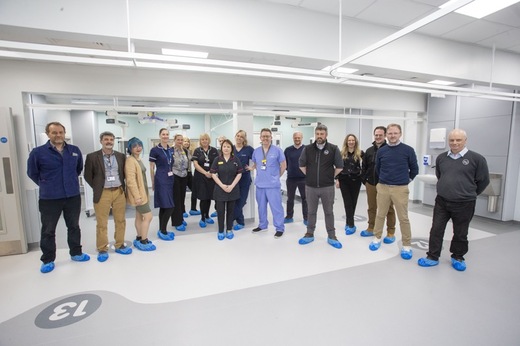 ICU Reveal: Staff and Contractors check out the new ICU unit at Barnsley Hospital prior to open day on Friday. Picture Shaun Colborn PD092006