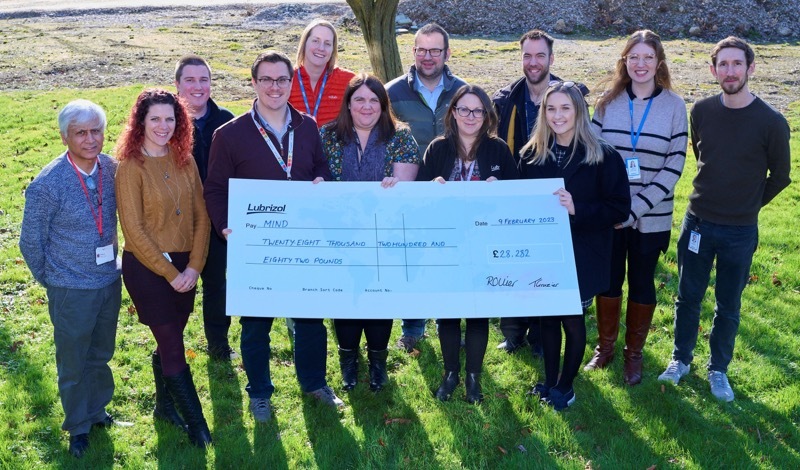 SUCCESS: A local science company have raised over £25,000 for the mental health Mind charity.