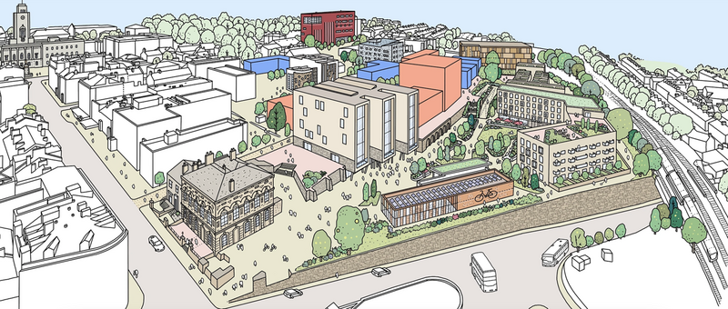 AMBITIOUS PLAN: An artist’s impression of County Way’s future look.