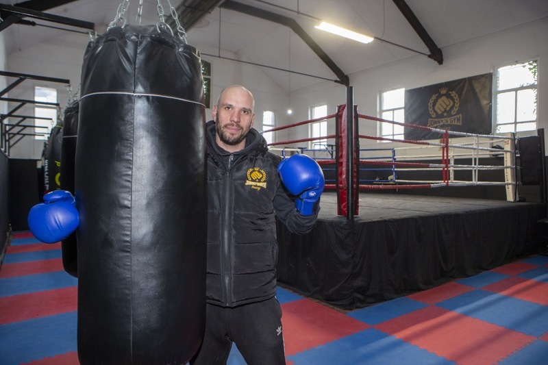 Johnny’s Gym: Johnny Musgrave with what hopes is his forever gym. Picture Shaun Colborn PD091939
