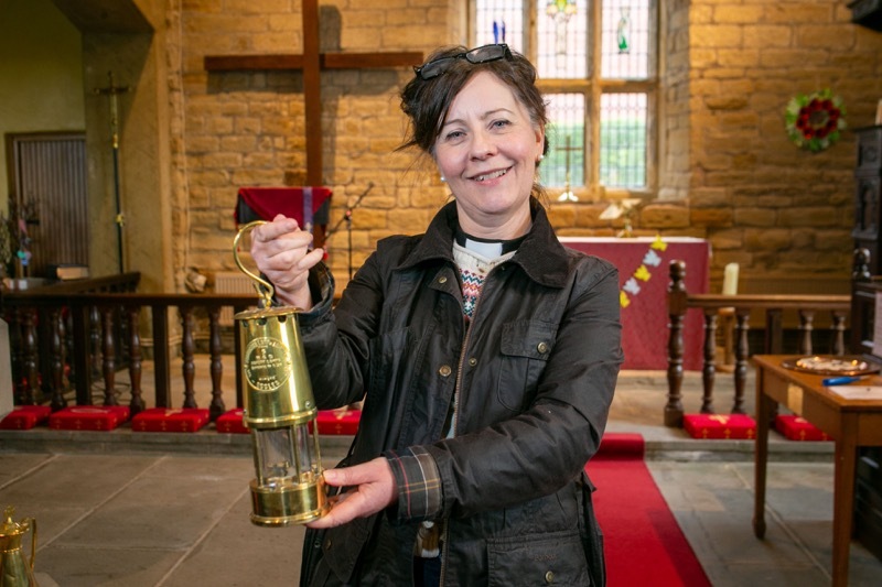 BIGGER CONGREGATIONS: Revd Christine Moorey who has increased the number of parishioners attending church in Great Houghton. Picture Shaun Colborn PD092987