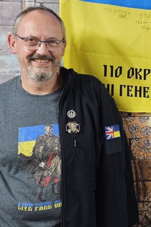 Andrew Cropper on a visit to Ukraine.