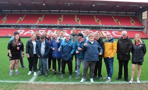 INCLUSION: Barnsley players joined the Inclusive Reds scheme this week.